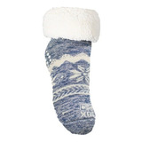 Medias Con Corderito Sox Classic Pantusox  Azul Melange Prem