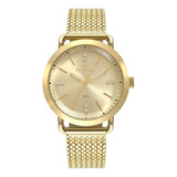 Relógio Dourado Feminino Technos 2036mmc/4x