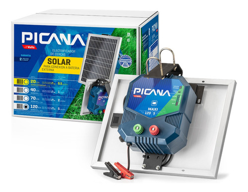 Electrificador-boyero Picana® Solar 120km-serie N (patag)