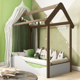 Mini Cama Infantil Montessoriana Uli Móveis Peroba Ib