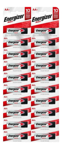 100 Pilas Aa Energizer Max Alcalina Cilindrica E91 Mayorista