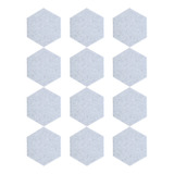 Paneles Acústicos Hexagonales, 12 Unidades, Adhesivo Para Pl