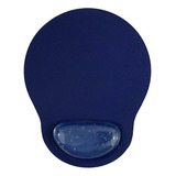 Pad Mouse Con Apoya Muñeca Gel Cristal Ergonomico  Azul 