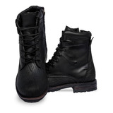 Bota Motocilista Bull Color Cafe Y Negro