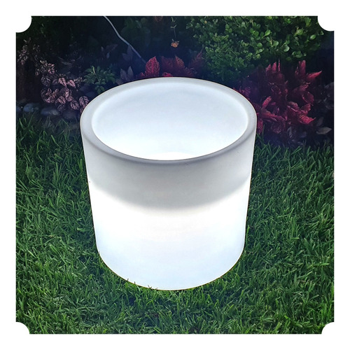 Maceta Con Luz Interior Led Chica 33 Cm (iluminada)