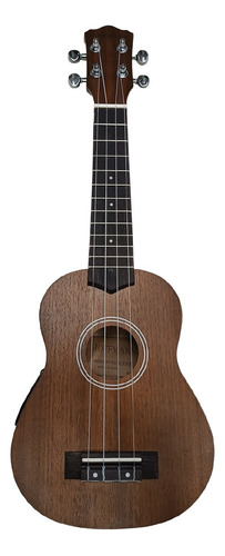 Ukelele Soprano Sapele Con Ecualizador Funda Acolchada