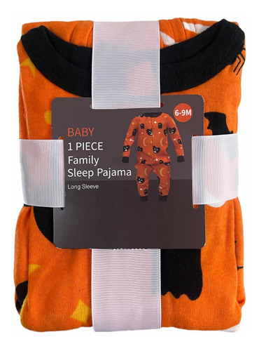 Pijama Halloween Para Bebe Calabaza Naranja