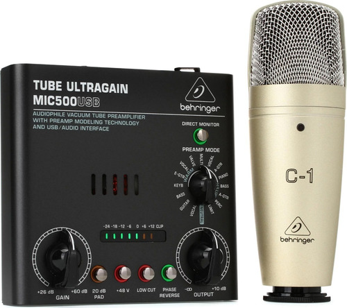 Kit De Grabación Behringer Voice Studio Mic500usb + C-1