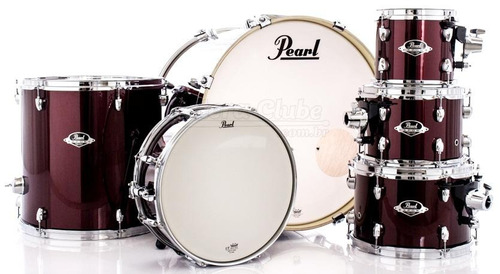 Bateria Pearl Export Exx Series Mahogany Burgundy 20¨,8¨,10¨