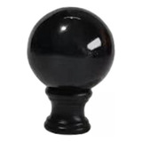 5 Lâmpada Finial Tampa Botão Decorativo Finial Preto