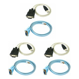 3 Cables De Red Rj45, Cable Serie Rj45 A Db9 Y Rs232 A