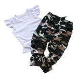 Conjunto Infantil Roupa Menina Militar