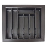 Cubiertero De Cocina Organizador Linea Premium Negro 54x48cm