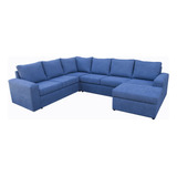 Sillon Rinconero Con Puff 3x2.25 Sofá Premium Interliving