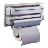 Dispensador Triple De Soporte De Papel Alusa, Aluminio Nova