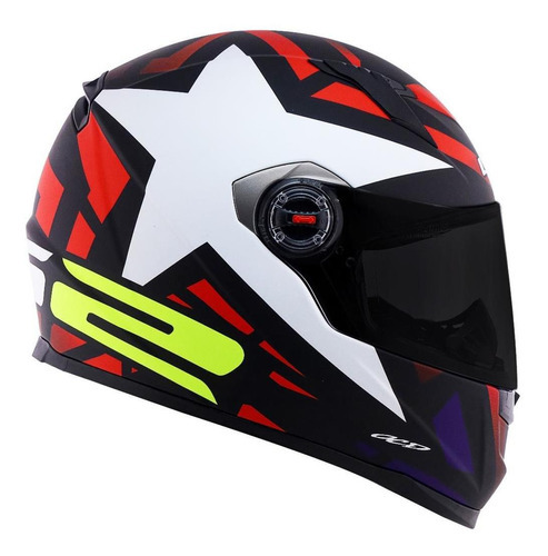 Capacete Ls2 Ff358 Starwar Vermelho Branco Star War Cor Verm