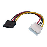 Cable Power Sata Adaptador Molex A Sata 4 Pines A 15 Pines