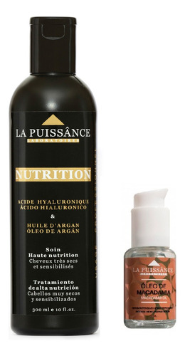 Tratamiento  Argan 300 Ml La Puissance + Oleo Macadamia