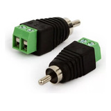 Kit 100 Conector Rca Macho