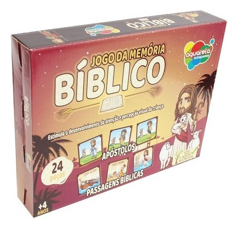 Brinquedo Jogo Da Memória Bíblico Infantil Educativo Criança