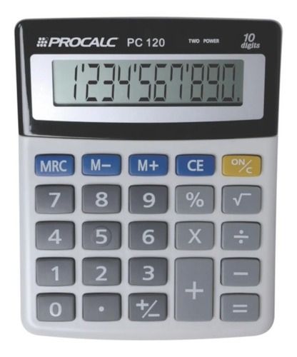 Calculadora Procalc Mesa 10 Dígitos Pc120