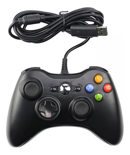 Control Joystick Mando Con Cable Compatible Pc Consola 360