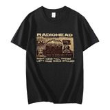 Radiohead Polera Vintage Banda De Rock Hip Hop Para Camise