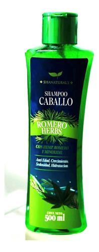  Shampoo Caballo Minoxidil Herbal Romero Hemp Anticaida /sa