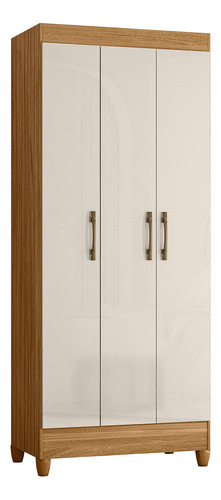 Armário Multiuso Guarda-roupa Solteiro 3 Portas Lyon Larzen