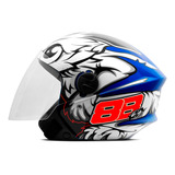 Capacete Aberto Moto Integral New Liberty 3 Gp 88 Brilhante