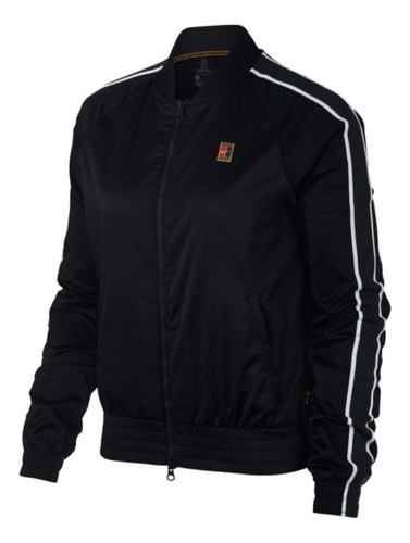 Campernike Court Stadium Jacket Woman- Black