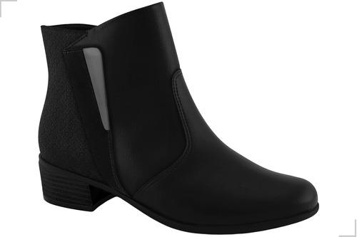 Bota Feminina Comfortflex Cano Médio Salto Baixo Confortavel