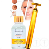 Aparelho Massageador P/rostoportátil+serum Acido Hialuronico