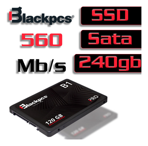 Disco Estado Solido Ssd Blackpcs 240gb Color Negro