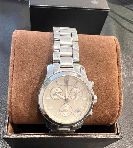 Reloj Michael Kors Mujer Con Cronómetro Acero