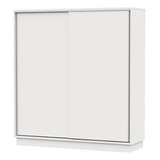 Placard Dielfe Pe 180 Color Blanco De Melamina Con 2 Puertas  Corredizas