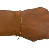 Pulseira Ouro 18k 750 Vitalícia Comprimento 21 Cm Cor Dourado