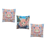 3 Almohadas 30x30 Cm Anime Anya Forger Spy Family