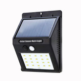 Lámpara Luz Led Exteriores Sensor Movimiento Panel Solar 20l