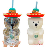 Starbucks Bearista Cup, Vidrio, Vaso 420ml Nuevo Con Sku 