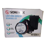 Linterna Minera Recargable Sonivox  Potente