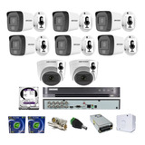 Dvr 08 Ch Acusense Hikvision / 08 Cameras Com Áudio / Hd 1t