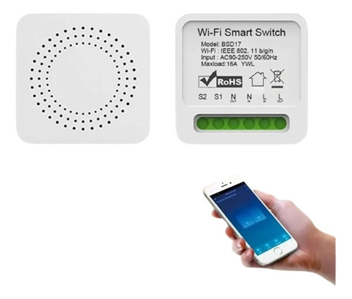 Mini Switch Interno, Interruptor Inteligente Wifi. 