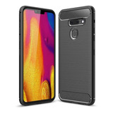 Funda Fibra De Carbono Compatible Con LG G8 Thinq