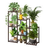 Soporte Para Plantas Interior Y Exterior, Estante Múltiple D