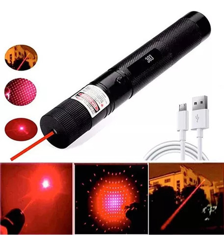 Ponteiro Laser Vermelho De Alta Potência 5000mw Usb303