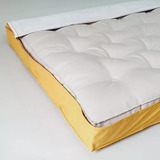 Funda Ecocuero Colchon De Futon 3 Cuerpos 190x140 Cm Resorte