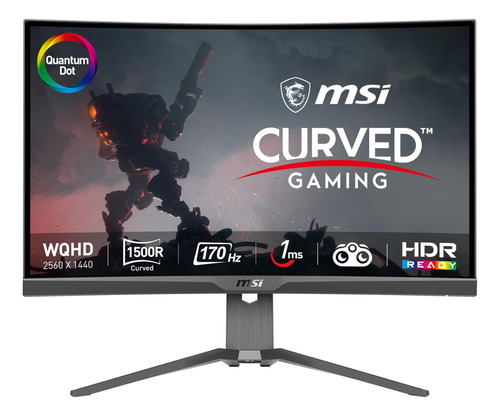 Msi Mag275cqrf Qd, Monitor Para Juegos 27, 2560 X 1440 (qhd)