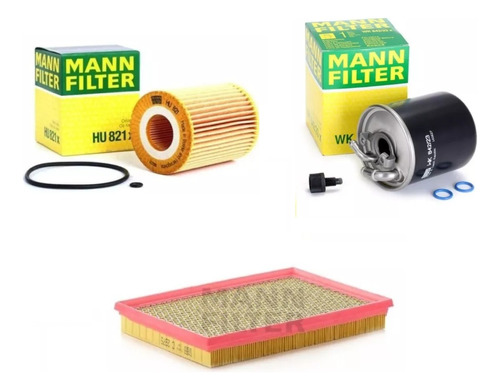 Kit 3 Filtros Mann Jeep Cherokee 3.0 Crd Aire Aceite Gasoil Foto 2