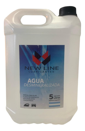 Agua  Destilada / Desmineralizada X 5 Litros